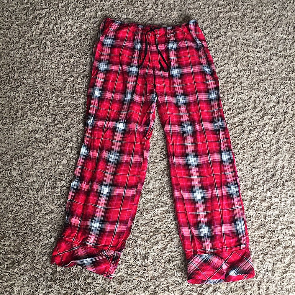 Victoria Secret Pink Plaid Pajama Pants Size M